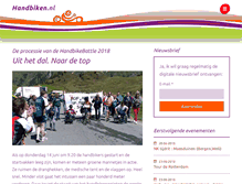 Tablet Screenshot of handbiken.nl
